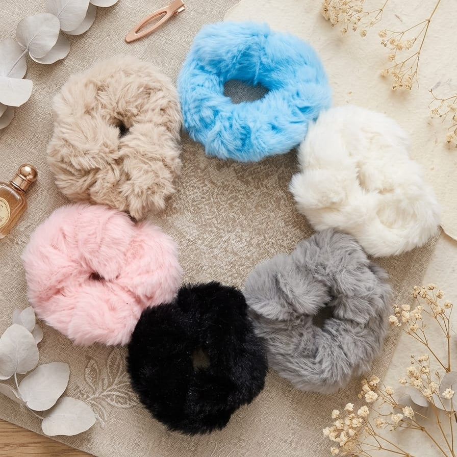 Fur Scrunchies
